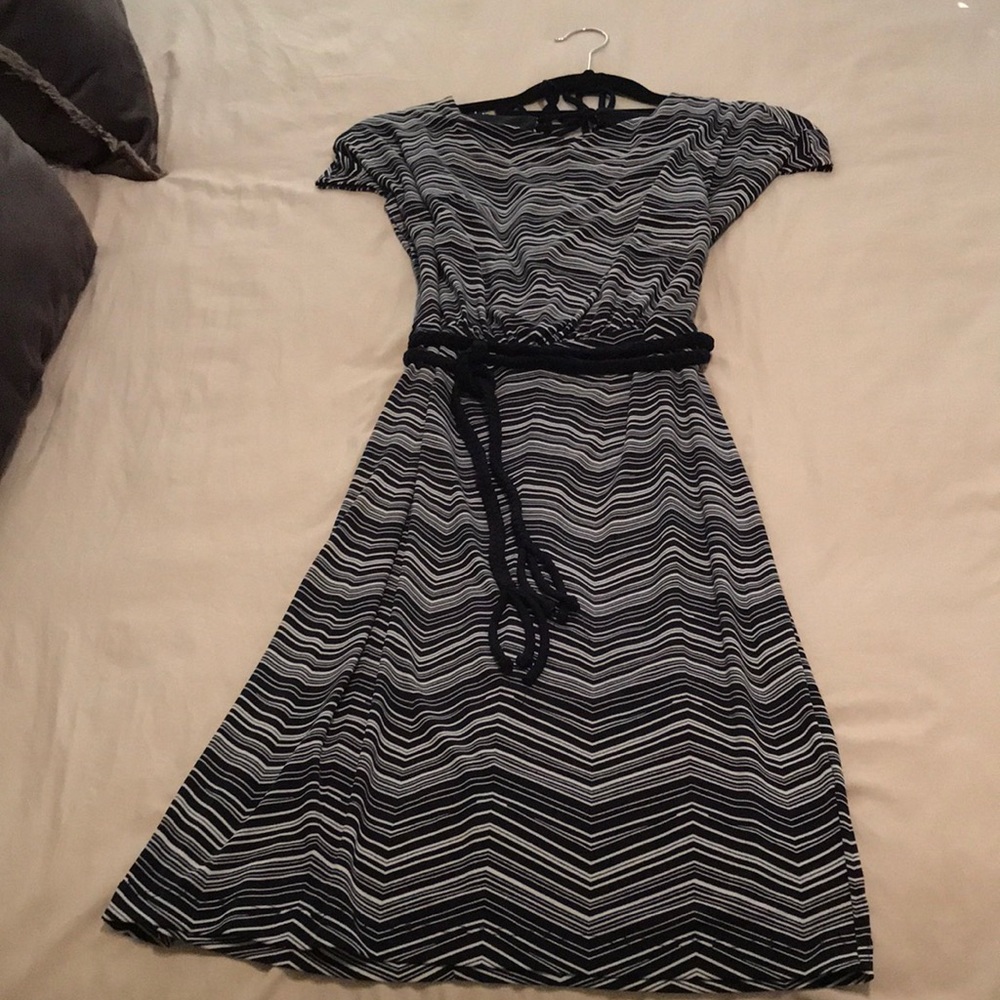 Navy & White Enfocus Dress